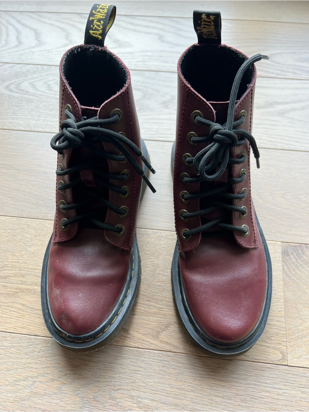 Dr. Martens women’s  Burgundy Leather Boots size 5